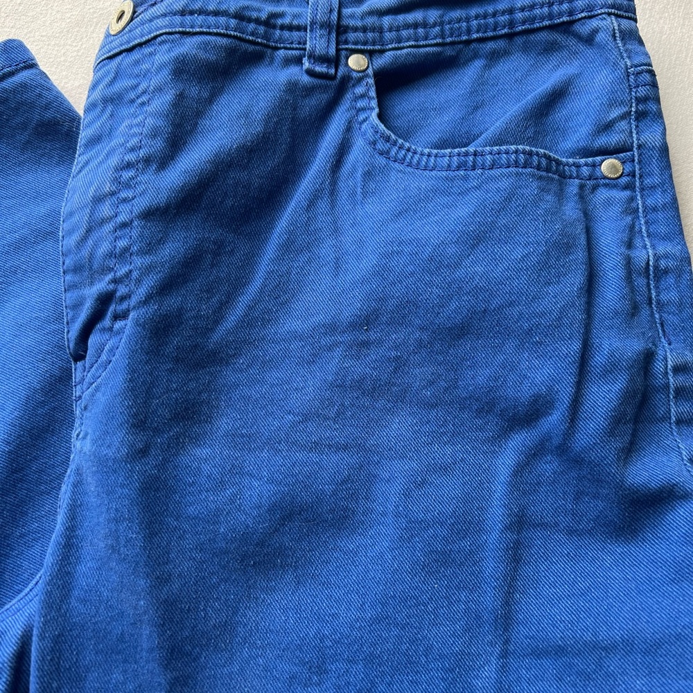 Charter club bright blue denim 16 petite pants - Picture 2 of 7